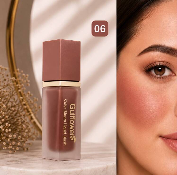 رژگونه مایع گل فلاور کد 06 شکلاتی موکا